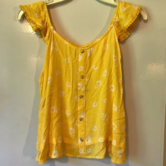 Self Esteem Other - New size XL 16 Girls’ Self Esteem Summer Blouse- Yellow floral